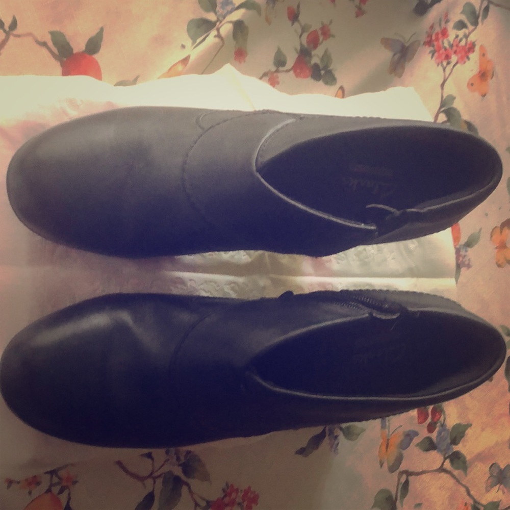Clarks black ankle boot, size 6.5M